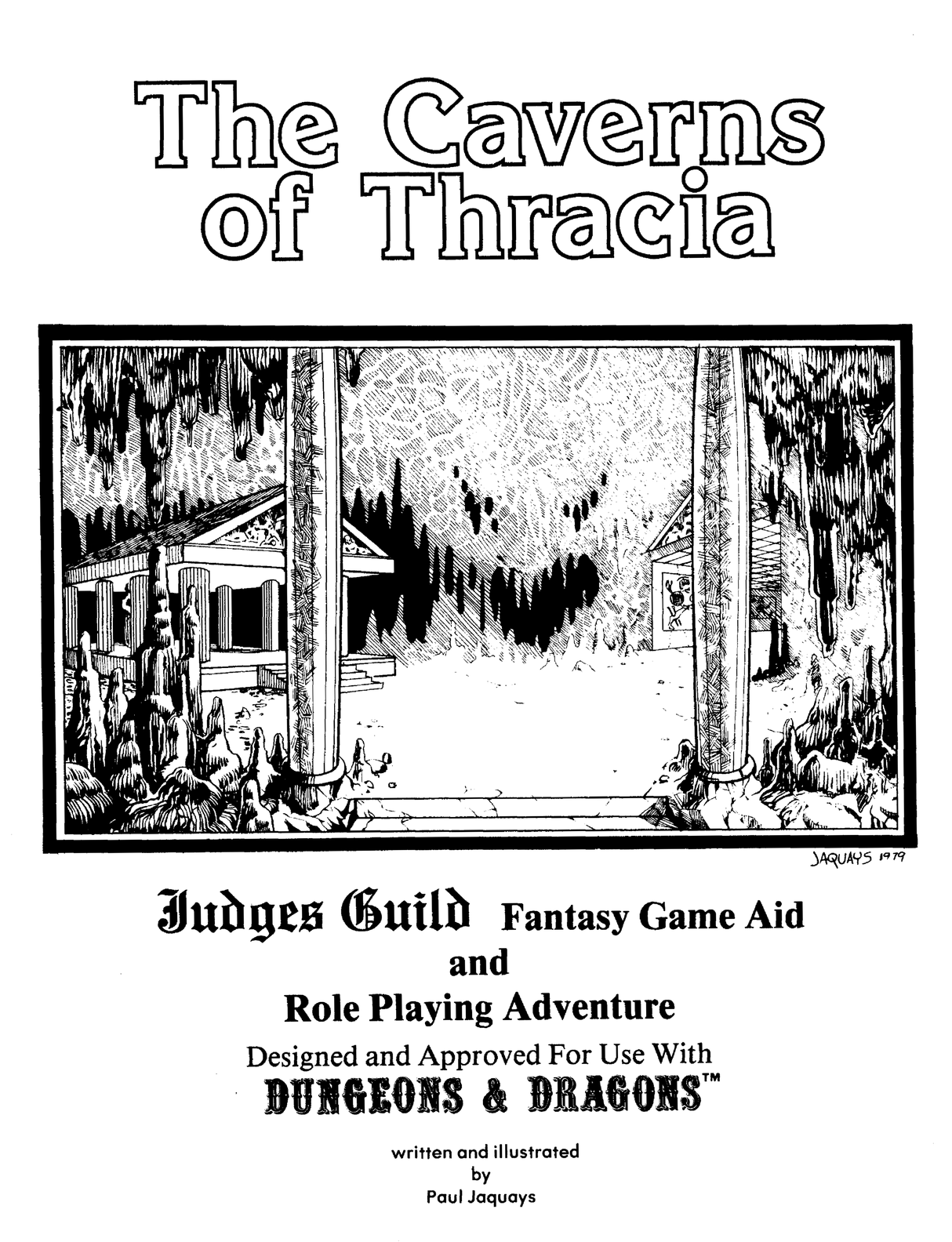 The Caverns of Thracia title page (page 2)