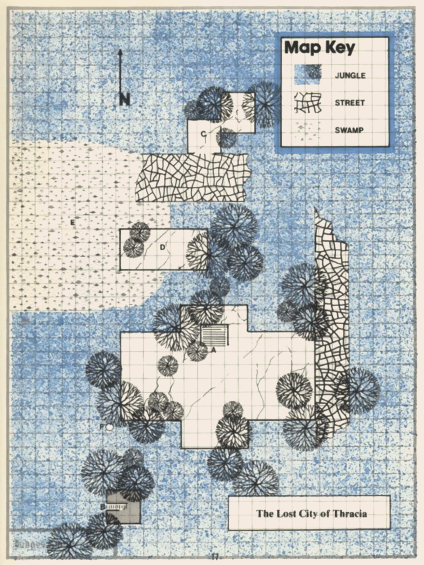 The Lost City of Thracia map (page 17)