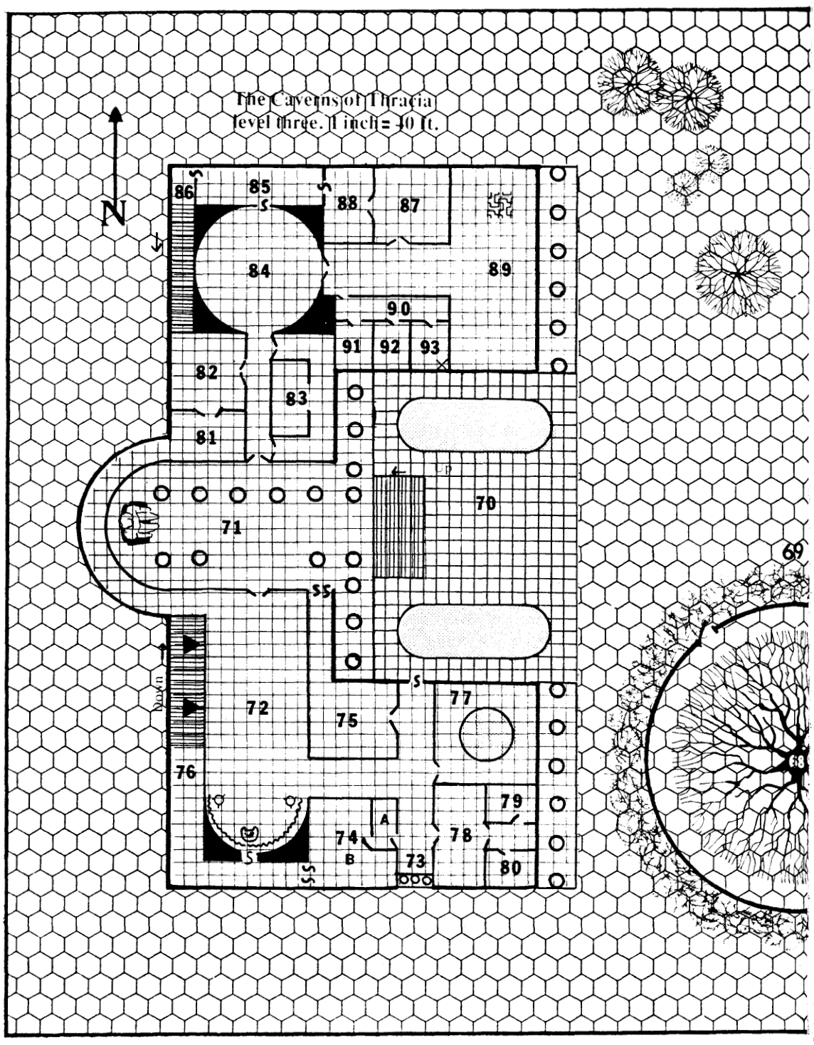 The Caverns of Thracia Level 3 (page 64)